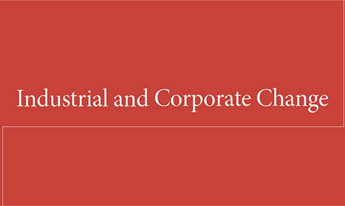 Industrial and Corporate Change banner